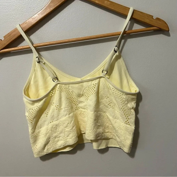 Lucky brand  butter yellow eyelet bralette XL - Picture 5 of 6